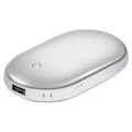 Handwarmer met powerbank 5000 mAh, dubbelzijdig verwarmd