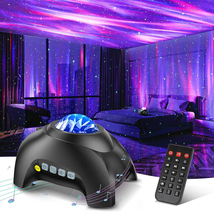 Hollevo™ Noorderlicht projector met sterrenhemel en Bluetooth-speaker