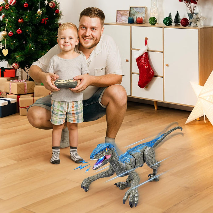 Hollevo™ Bestuurbare velociraptor die loopt, knikt en brult