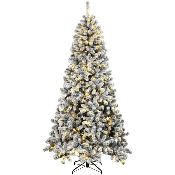 Hollevo Besneeuwde Northern pine 183 cm met 250 warmwitte leds