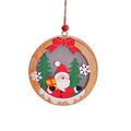 Hollevo™ Houten kerstboomhanger – hangend lichtdoosje met touwtje