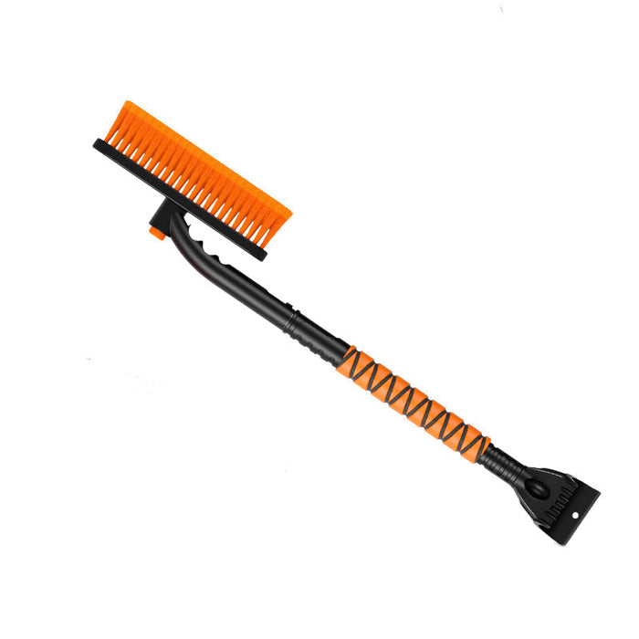 Hollevo™ Telescopische sneeuwborstel en ijskrabber 3-in-1 met draaikop