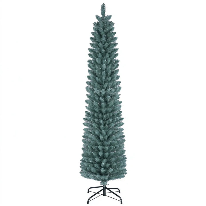 Berijpte smalle kerstboom van 183 cm