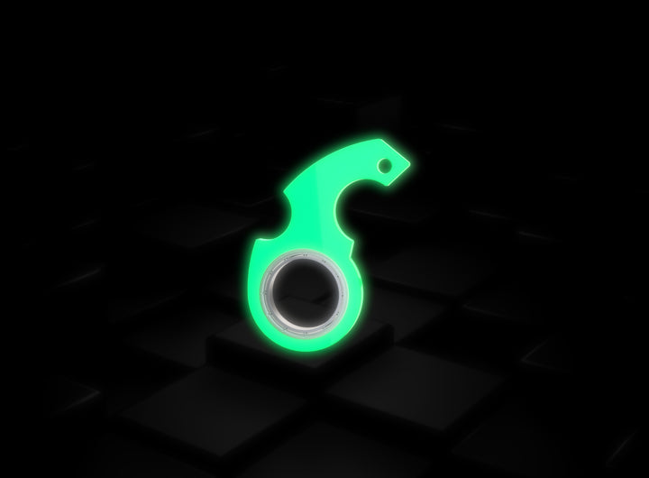 Rode fidget spinner sleutelhanger aan sleutelbos