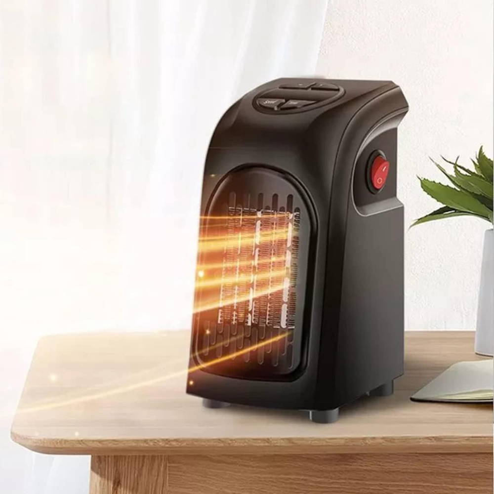 Stopcontact ventilatorkachel met PTC en thermostaat – Hollevo™
