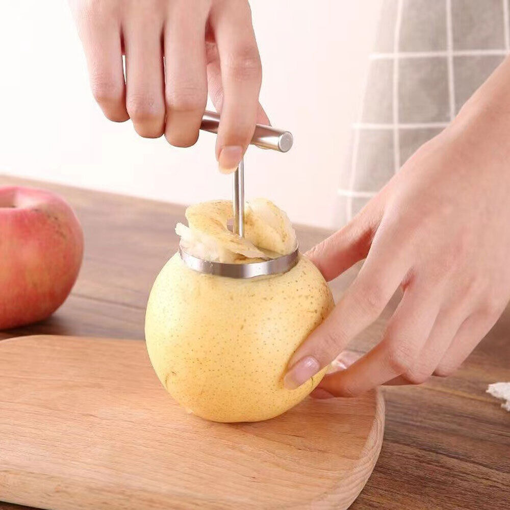 Hollevo™ Appelboor van rvs met dubbel mes voor appel en peer
