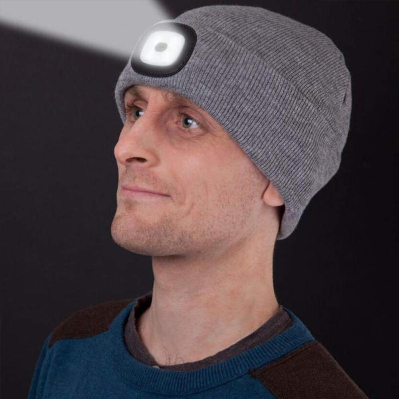 LED gebreid winter muts muts