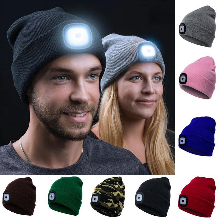 LED gebreid winter muts muts