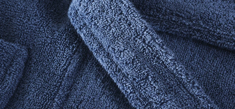 Heren lang fleece badjas – warm winter badjas
