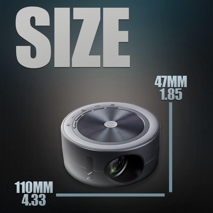 Hollevo™ Draagbare mini projector met 1080P-ondersteuning en powerbank