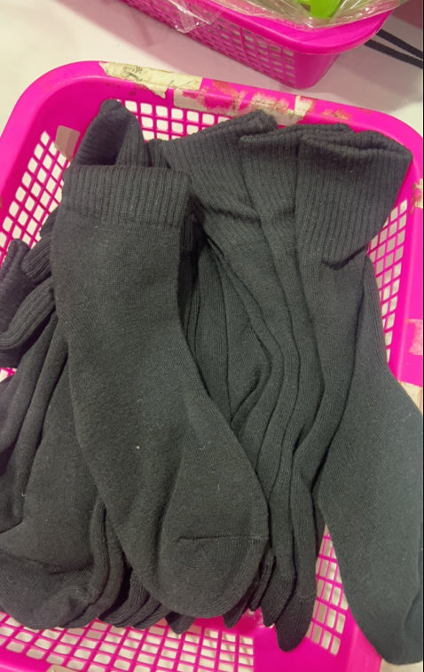Dikke wintersokken met geribde boord