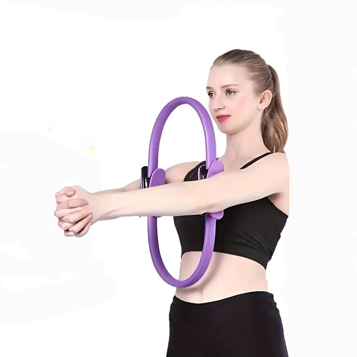 Pilatesring met kern van glasvezel en zachte handvatten