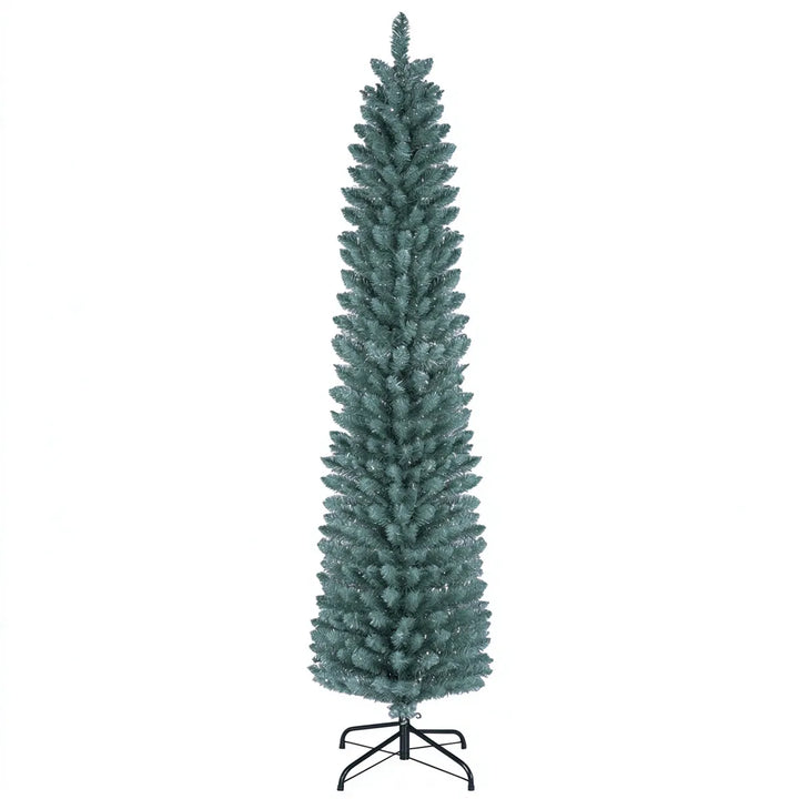 Berijpte smalle kerstboom van 183 cm