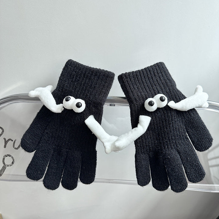Gebreide handschoenen met magnetische handjes