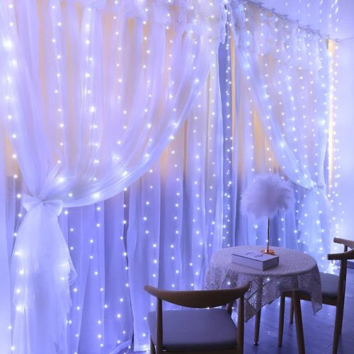 Led lichtgordijn met afstandsbediening en meerdere lichtstanden