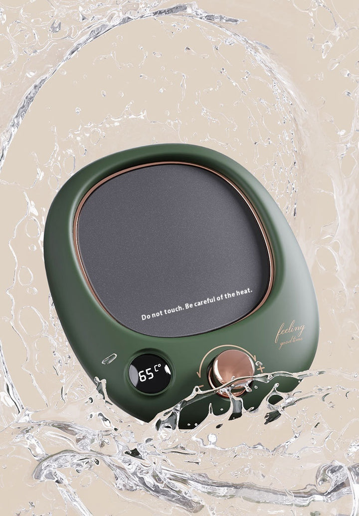 Bekerwarmer met draaiknop en digitaal display
