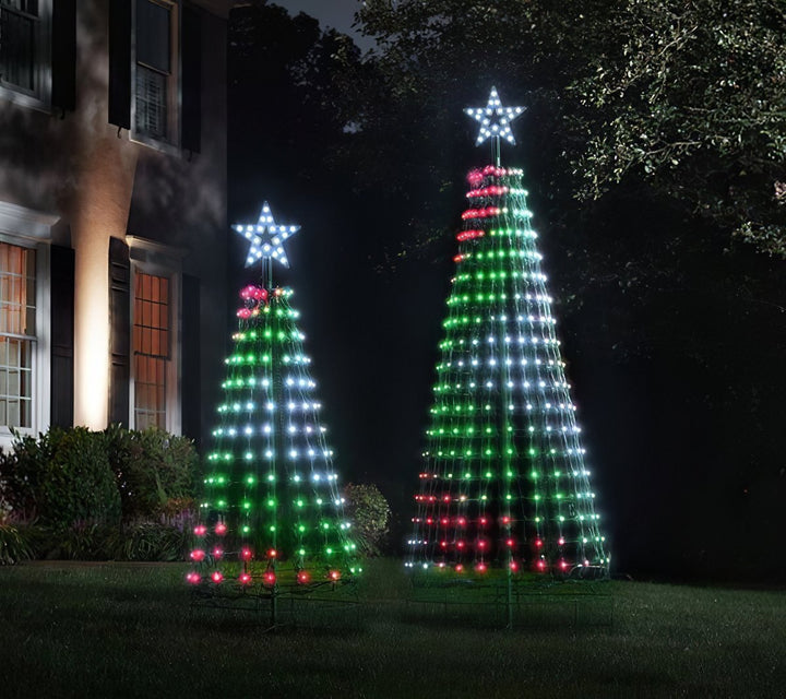 Lichtshow voor de kerstboom met 8 standen en geheugen