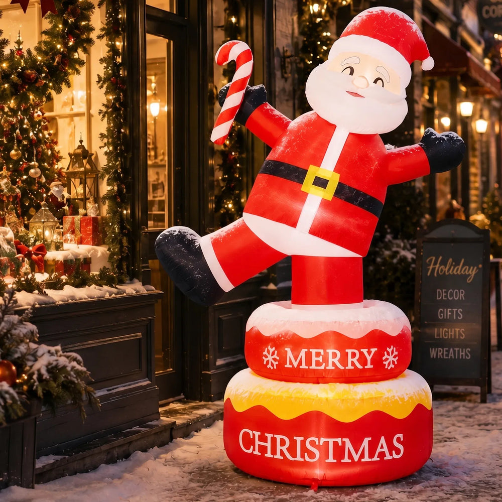 Opblaasbare staande kerstman