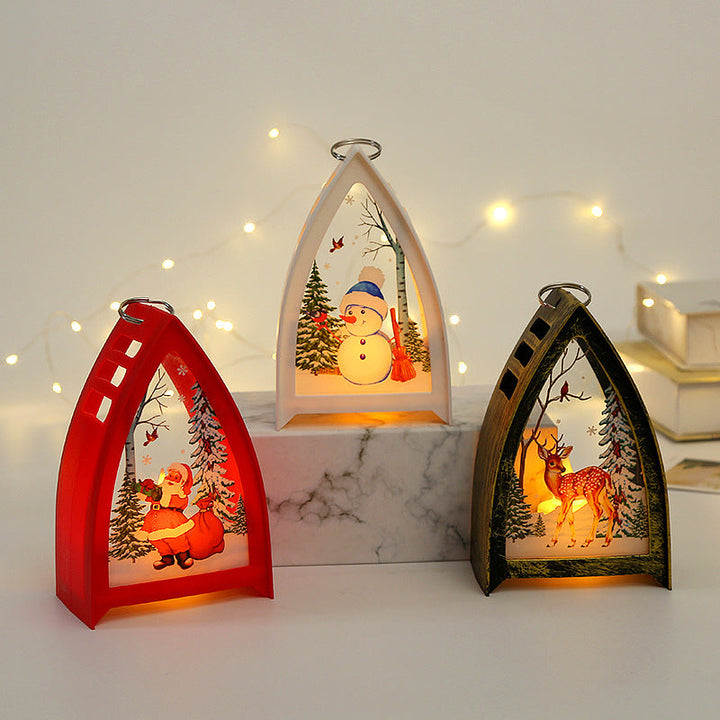 Handbeschilderde led-kerstfiguren – kerstman, sneeuwpop en rendier