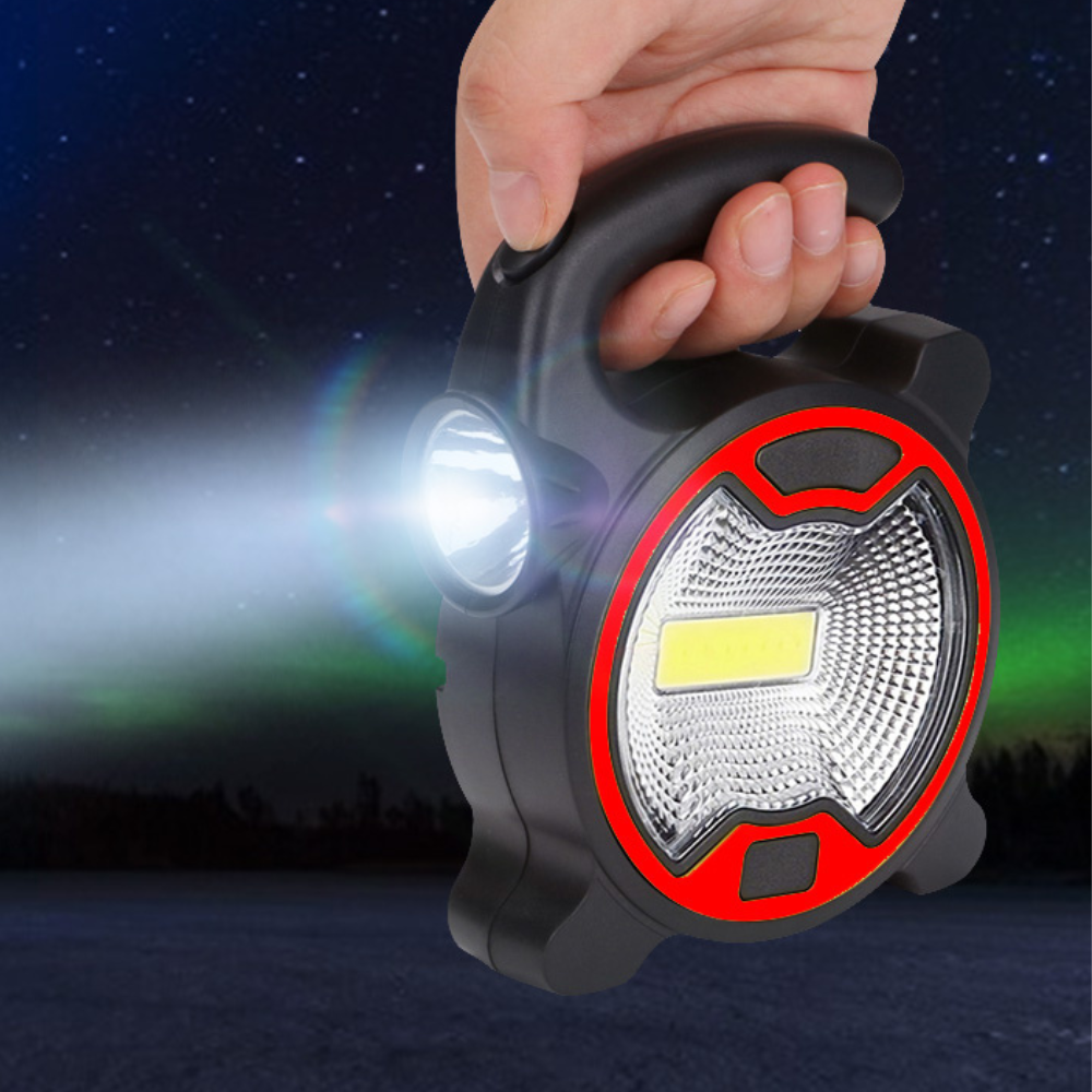 Draagbare COB LED werklamp met handvat en twee standen