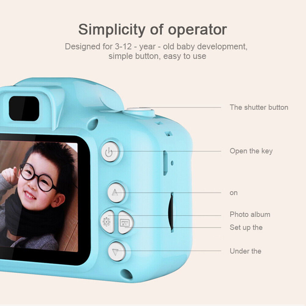 Retro digitale camera met Full HD-video en 2 inch scherm