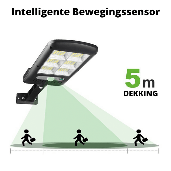 Solar buitenlamp met bewegingssensor en afstandsbediening