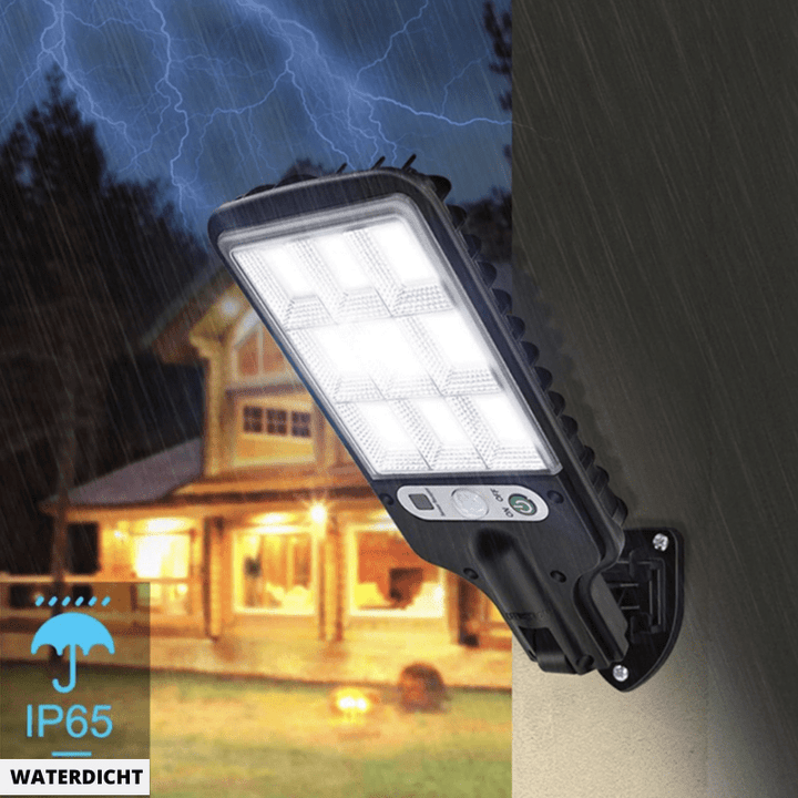 Solar buitenlamp met bewegingssensor en afstandsbediening