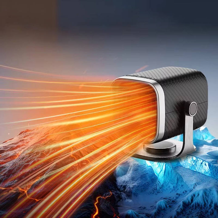 Hollevo™ Keramische autokachel en ruitontdooier 12V/24V, 360° draaibaar