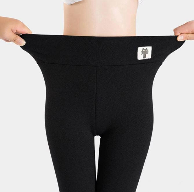 Hollevo™ Dikke thermolegging met fleecevoering en hoge taille