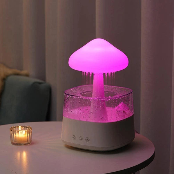 Hollevo™ Regenwolk luchtbevochtiger met regengeluid en kleurenlicht