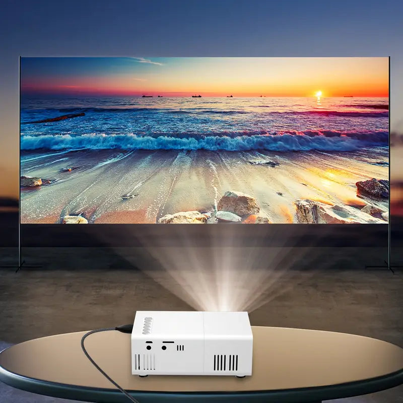 Hollevo™ Draagbare mini beamer HD 720P met snelle focus en wifi