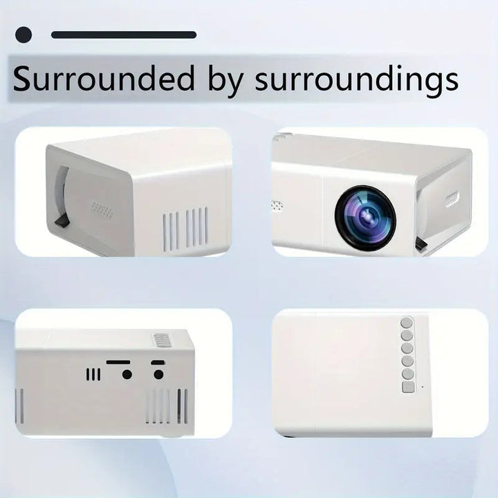 Hollevo™ Draagbare mini beamer HD 720P met snelle focus en wifi