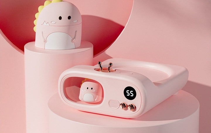 Bekerwarmer in tv-vorm met figuurtje