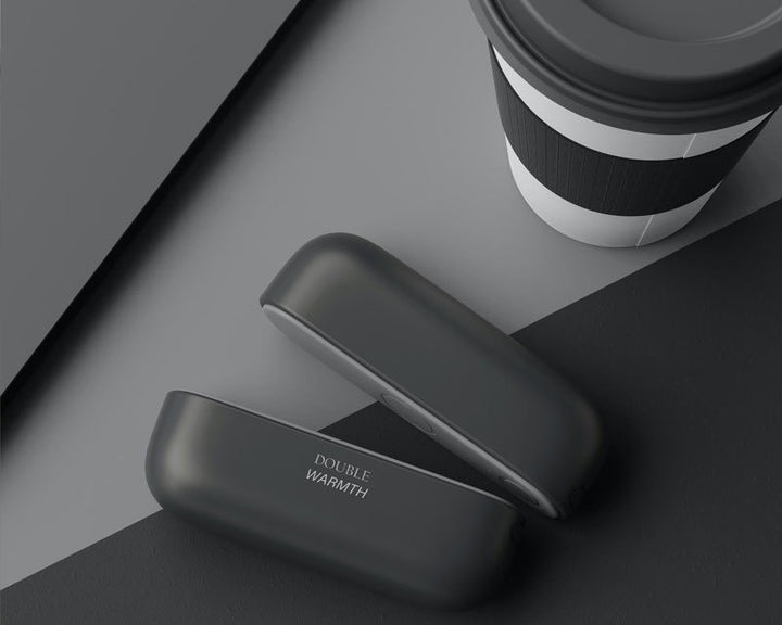 Magnetische oplaadbare handwarmer in twee delen