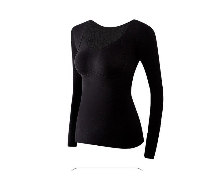Hollevo Thermoshirt met ingebouwde bh en fleece voering