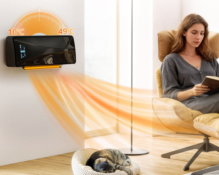 Zwarte keramische wandkachel met led-display