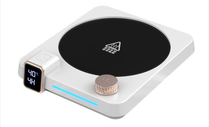 Bekerwarmer met draaiknop en dubbel display
