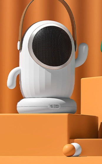 Kleine ventilatorkachel in de vorm van een cactus