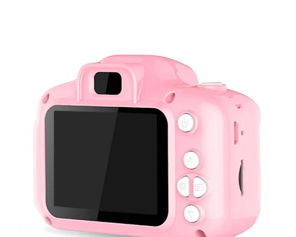 Blauwe digitale kindercamera met scherm