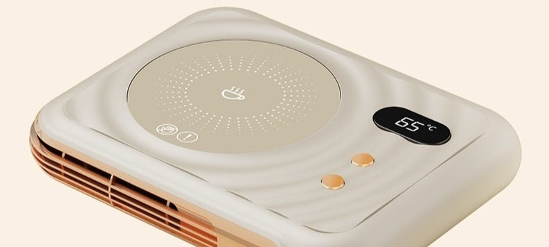 Mokwarmer met warme lucht naar handen