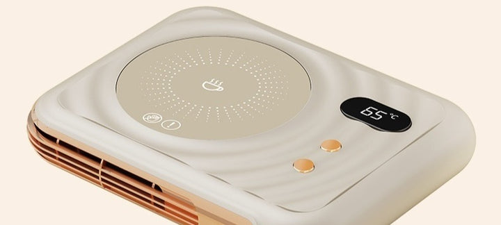 Mokwarmer met warme lucht naar handen