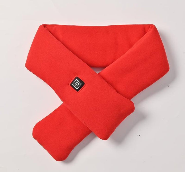 Verwarmde fleece sjaal om de nek