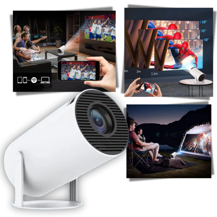 Hollevo™ Draagbare 4K Ultra HD-beamer met wifi, bluetooth en HDMI