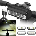 Hollevo™ Oplaadbare LED-fietslamp, waterdicht volgens IPX6