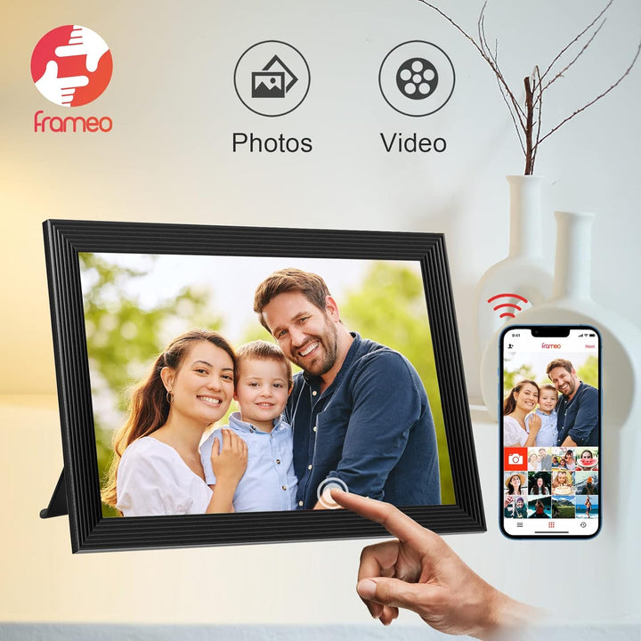 Hollevo™ Digitale fotolijst 10,1" met wifi, video en delen via app
