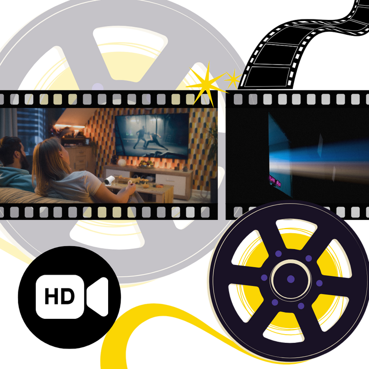 Hollevo™ Draagbare 4K Ultra HD-beamer met wifi, bluetooth en HDMI