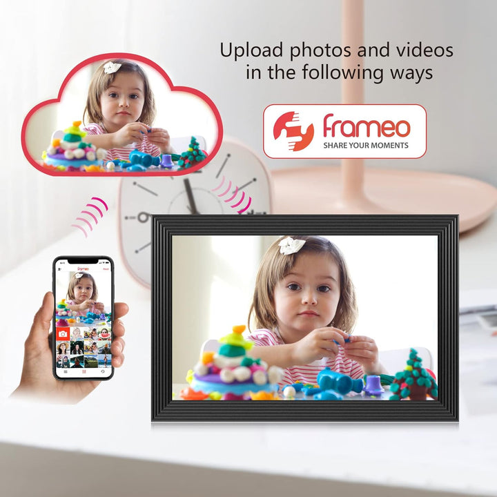 Hollevo™ Digitale fotolijst 10,1" met wifi, video en delen via app
