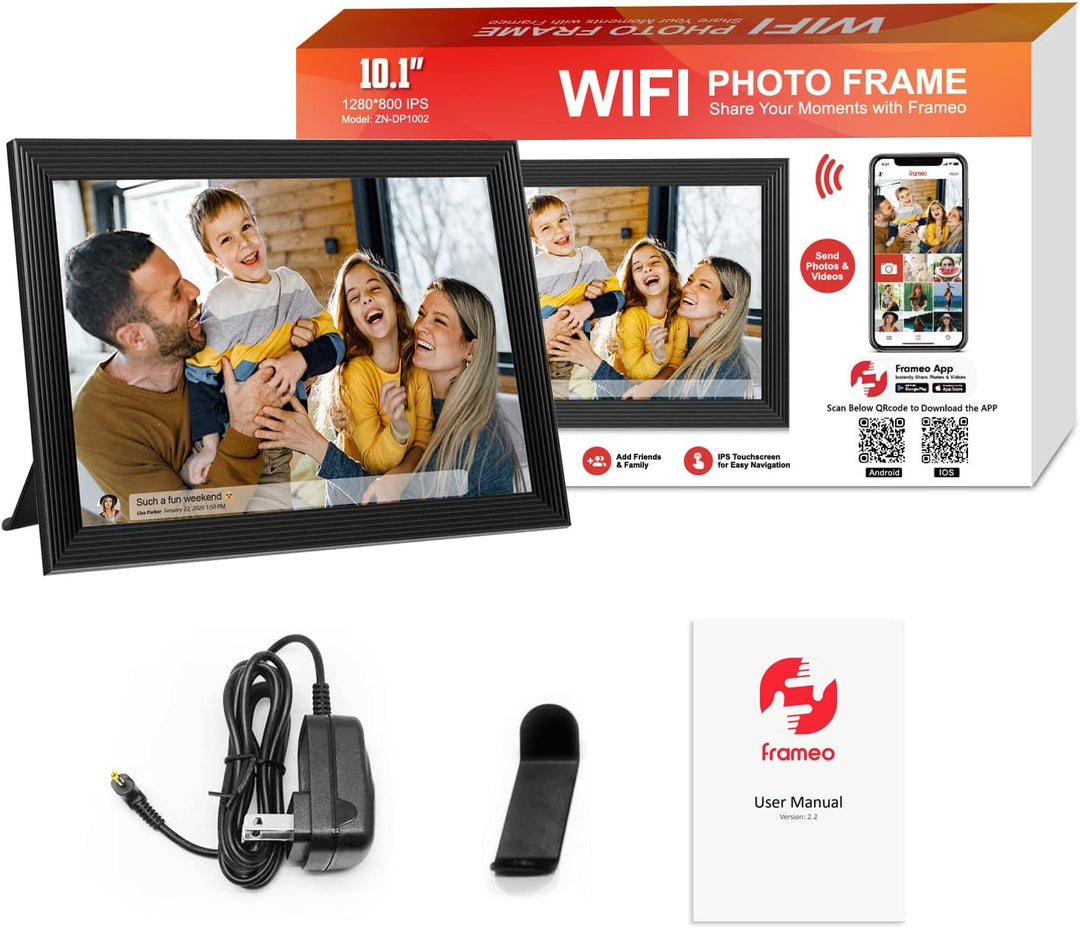 Hollevo™ Digitale fotolijst 10,1" met wifi, video en delen via app