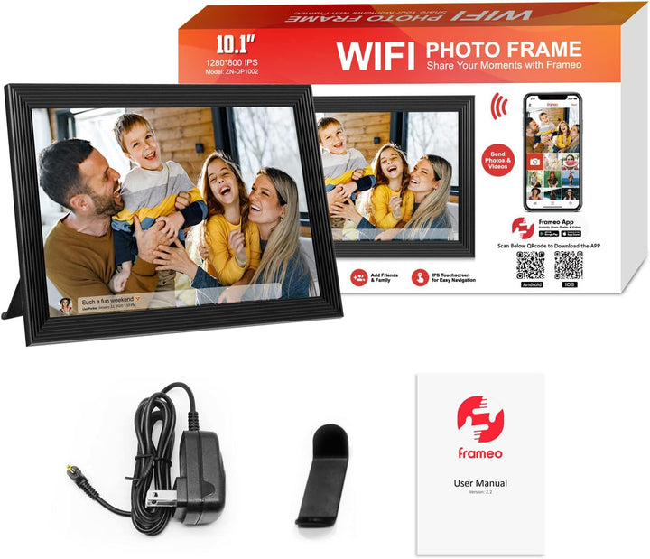 Hollevo™ Digitale fotolijst 10,1" met wifi, video en delen via app