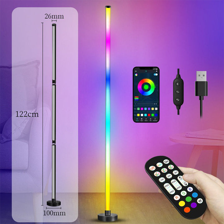 Slimme RGB-vloerlamp met muzieksync en bediening via app